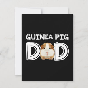 Guinea Pig Vater Daddy Pater Rodent Wheel Dankeskarte
