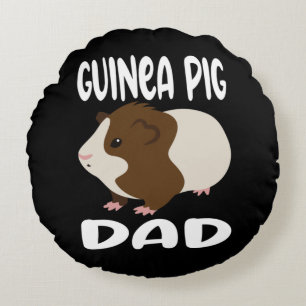 Guinea Pig Vater Rundes Kissen