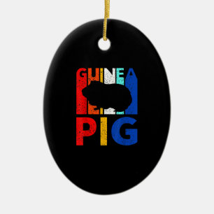 Guinea Pig - Vintag I Liebe meine Guinea Pig Keramik Ornament