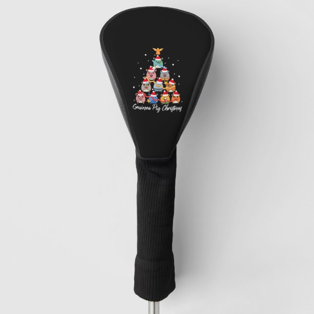 Guinea Pig Weihnachten Golf Headcover (Vorderseite)