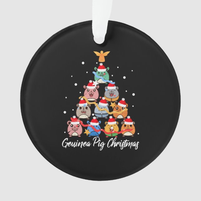 Guinea Pig Weihnachten Ornament (Vorderseite)
