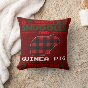 Guinea Pig Weihnachten Pajama Shirt Ugly Weihnacht Kissen