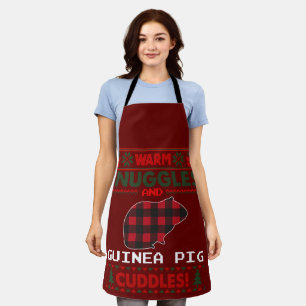 Guinea Pig Weihnachten Pajama Shirt Ugly Weihnacht Schürze