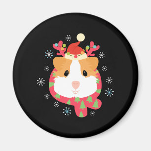 Guinea Pig Weihnachtsmann Magnet