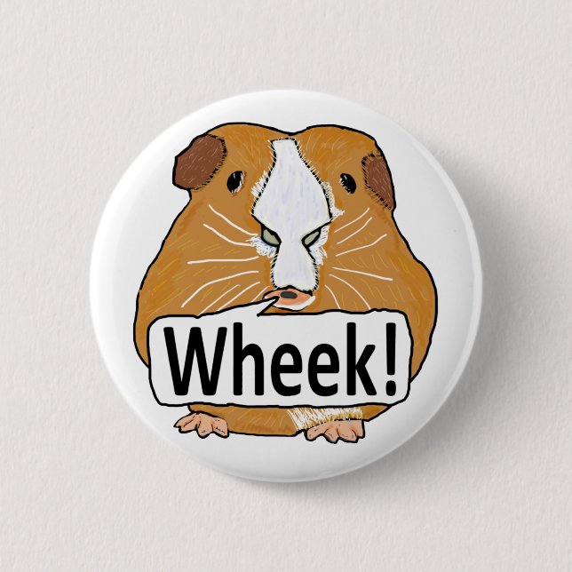 Guinea Pig Wheek Button (Vorderseite)