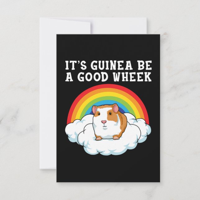 Guinea Pig Wheek Dankeskarte (Vorderseite)