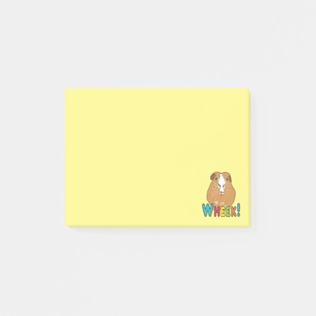 Guinea Pig Wheek Post-it Klebezettel (Vorderseite)