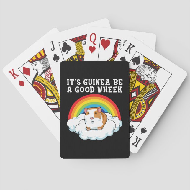 Guinea Pig Wheek Spielkarten (Rückseite)