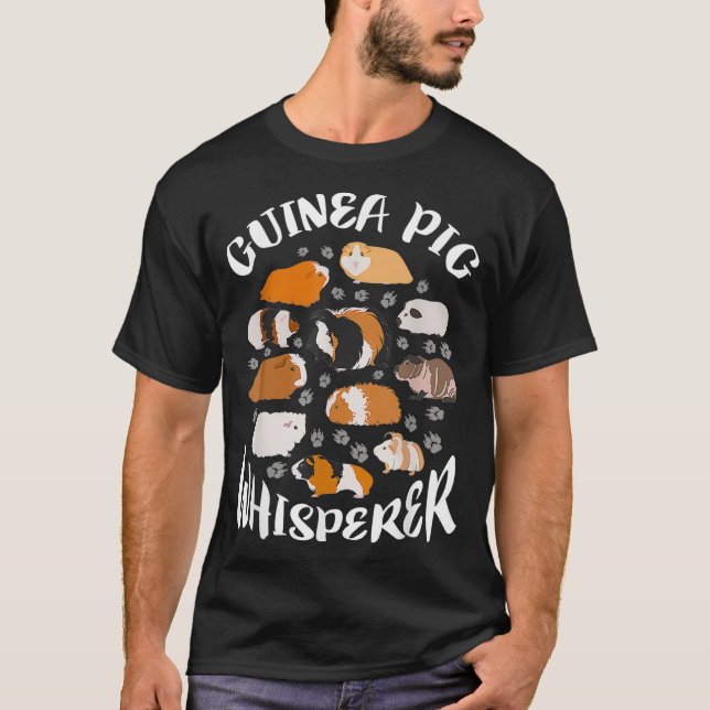 Guinea Pig Whisperer Funny Gift Guinea Pig Lover T-Shirt (Vorderseite)