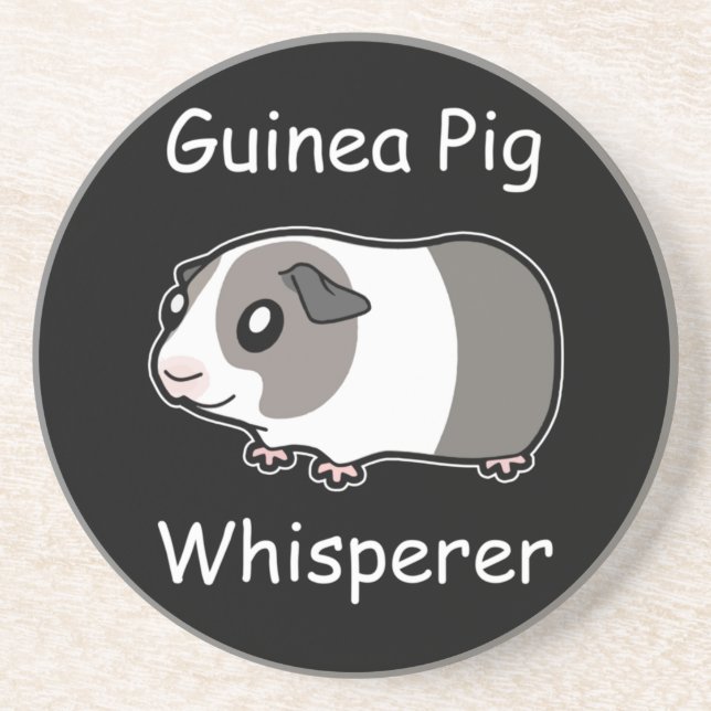 Guinea Pig Whisperer Getränkeuntersetzer (Vorne)