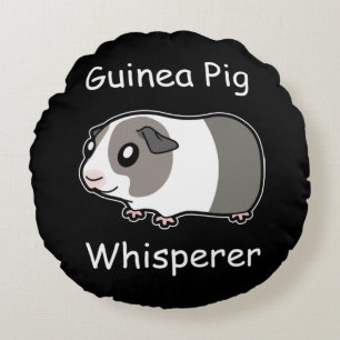 Guinea Pig Whisperer Rundes Kissen