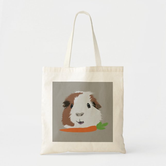 Guinea Pig with Carrot Tragetasche (Vorne)