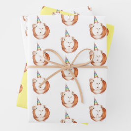 Guinea Pig Wrapping Paper Geschenkpapier Set