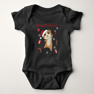 Guinea Pigs Christmas Winter Animals Baby Strampler