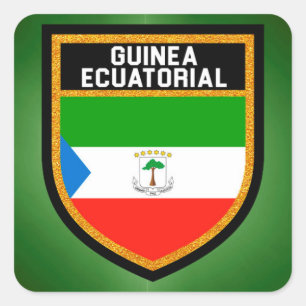 Guinea Quadratischer Aufkleber