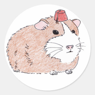 Guinea Runder Aufkleber