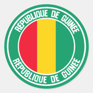 Guinea Runder Aufkleber