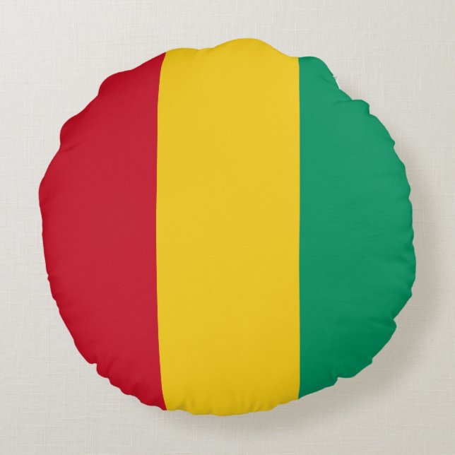 Guinea Rundes Kissen (Rückseite)