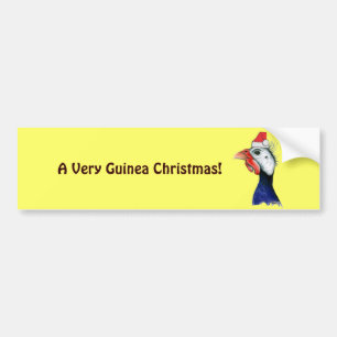 Guinea Santa Claus Autoaufkleber