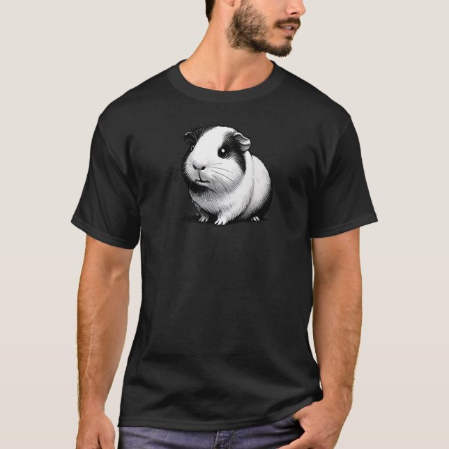 Guinea Schwarz/Weiß T-Shirt (Vorderseite)