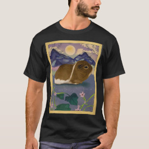 Guinea Schwein Art Moonlight Kleidung Outfit Fraue T-Shirt