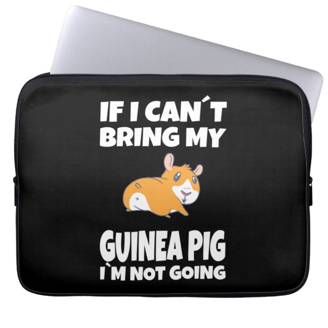 Guinea Schwein bei Überhöhung Laptopschutzhülle (Vorderseite)