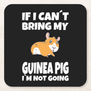 Guinea Schwein bei Überhöhung Rechteckiger Pappuntersetzer