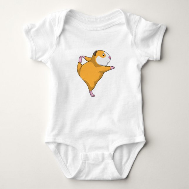 Guinea Schwein bei Yoga Baby Strampler (Vorderseite)