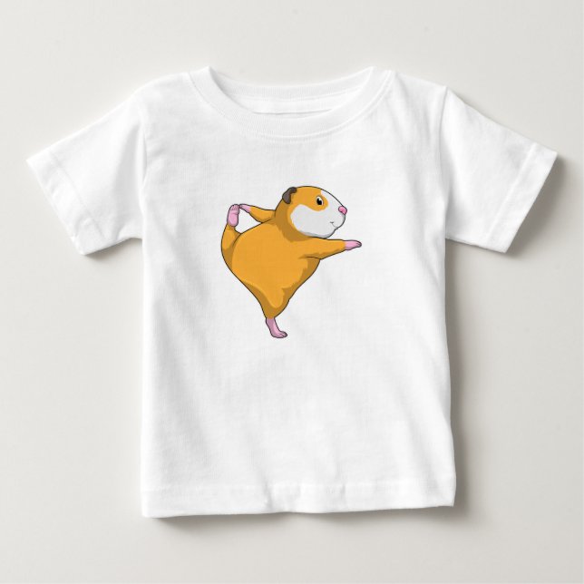 Guinea Schwein bei Yoga Baby T-shirt (Vorderseite)