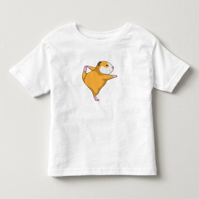 Guinea Schwein bei Yoga Kleinkind T-shirt (Vorderseite)
