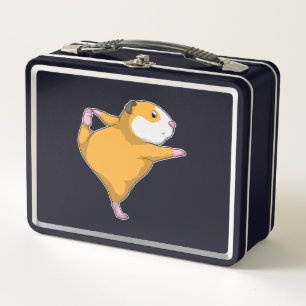 Guinea Schwein bei Yoga Metall Brotdose