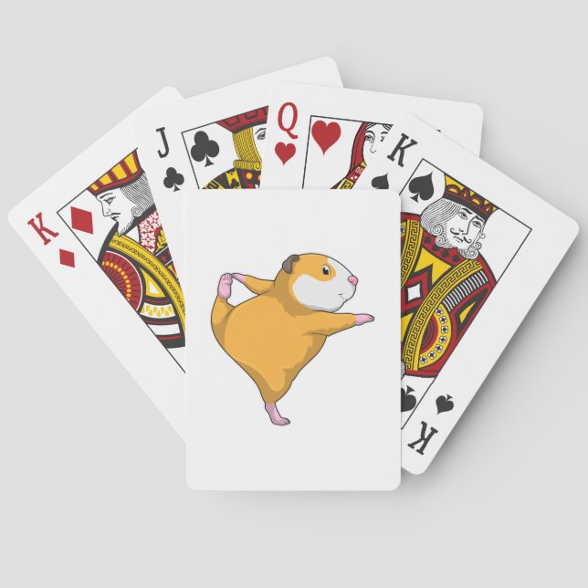 Guinea Schwein bei Yoga Spielkarten (Rückseite)