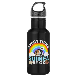 Guinea Schwein - Guinea ist in Ordnung, Ermutigung Edelstahlflasche