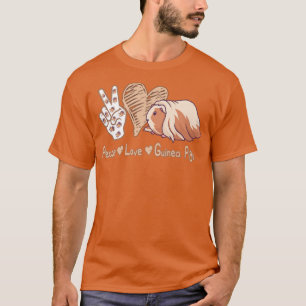 Guinea Schwein Herzästhetische Liebe Guinea Schwei T-Shirt