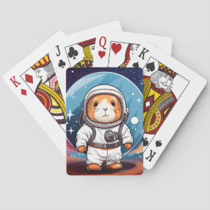 Guinea Schwein im Weltraum Spielkarten
