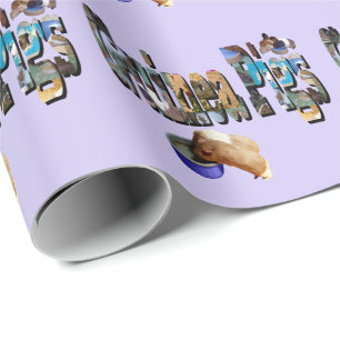 Guinea Schwein ist das Wort, Papier umblättern Geschenkpapier