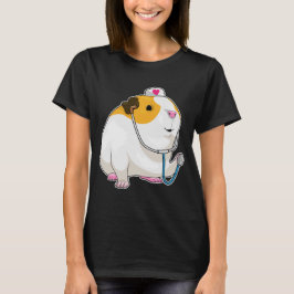 Guinea Schwein Krankenschwester Stethoscopy T-Shirt