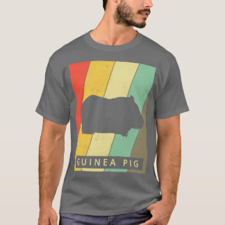 Guinea Schwein Lover Vintag Retro Tier (2)  T-Shirt