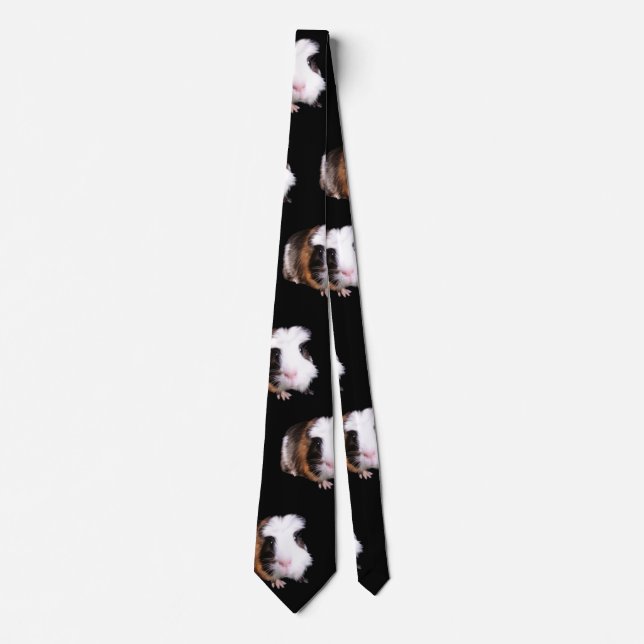 Guinea Schwein Muster, Unisex Silky Krawatte, Krawatte (Vorderseite)
