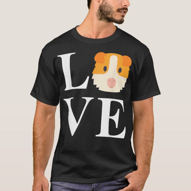Guinea Schwein Niedlich Funny Guinea Schweine Funn T-Shirt (Vorderseite)