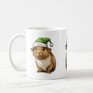 Guinea Schwein Niedlich in Weihnachten Vibes Xmas Kaffeetasse