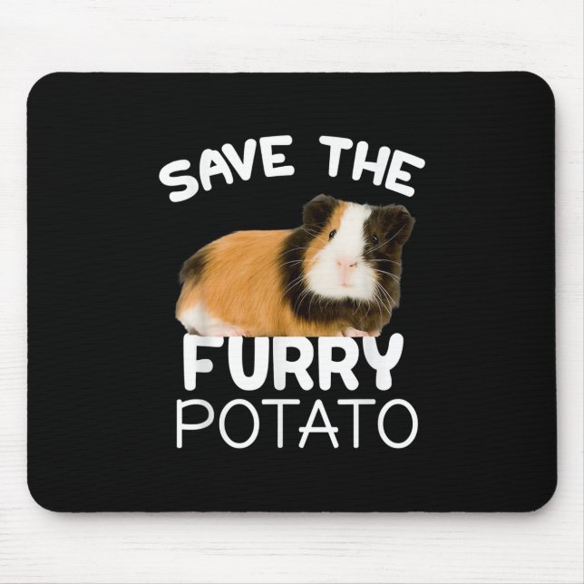 Guinea Schwein - Rett Mousepad (Vorne)