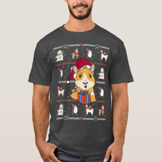 Guinea Schwein Ugly Weihnachtstiere, Guinea Schwei T-Shirt