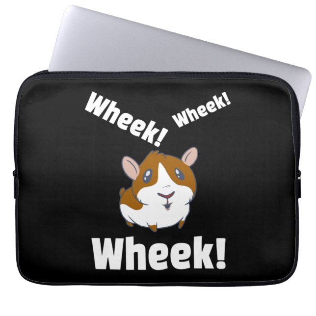 Guinea Schwein Wheek! Ach! Laptopschutzhülle (Vorderseite)