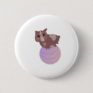 Guinea Schweine Fitness Funny Design Button
