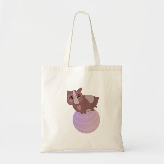 Guinea Schweine Fitness Funny Design Tragetasche (Vorne)
