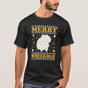 Guinea Schweine frohe Wheekmas Weihnachten Schwere T-Shirt