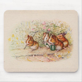 Guinea Schweine im Garten pflanzen Mousepad