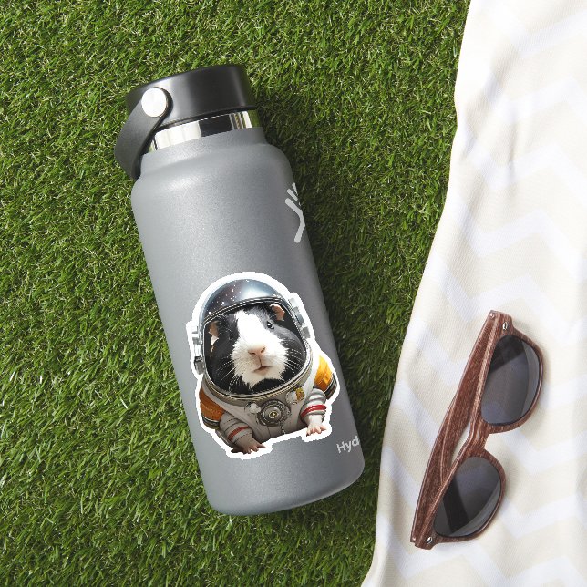 Guinea Schweine im Weltraum! Astronaut Explorer Aufkleber (HydroFlask Insitu)