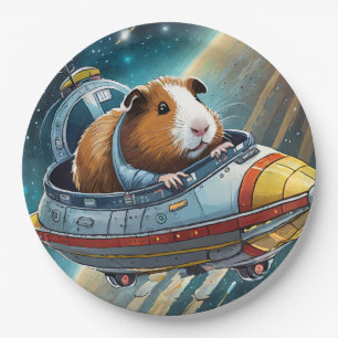 Guinea Schweine im Weltraum, Retro-Astronaut Pappteller